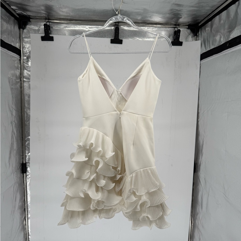 TALULAH White Ruffle Mini Dress - Picture 7 of 9